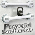 NKJVE 2 Pack 16.1-inch Suction Cup Shower Handles for Elderly Safety, No Drilling