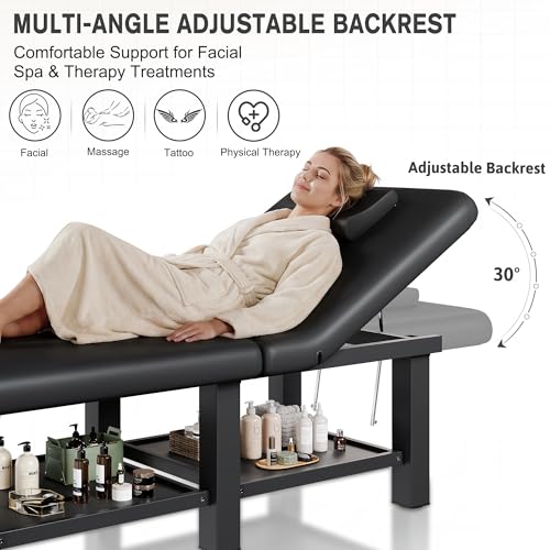 Professional Massage Table 30.5" W × 75" L Folding Spa Bed