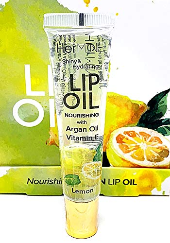 HerMINE Hydrating Lip Oil with Argan oil & Vitamin E Clear Long Lasting Nourishing Lip Oils Moisturizing Gel Multi-Packs Softening Clear Oil