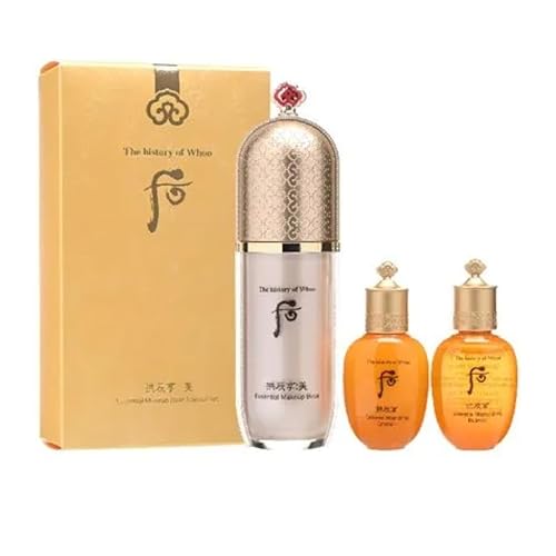 The History Of Whoo Gongjinhyang Mi Essential Makeup Base Moisturizing Nourishing Skin Care 3 Pcs Special Set