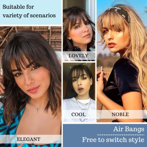 Clip-In Human Hair Bangs for Women - Wispy & French