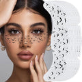 Black Bat Freckles Temporary Tattoos - 8 Pack Waterproof Face Stickers