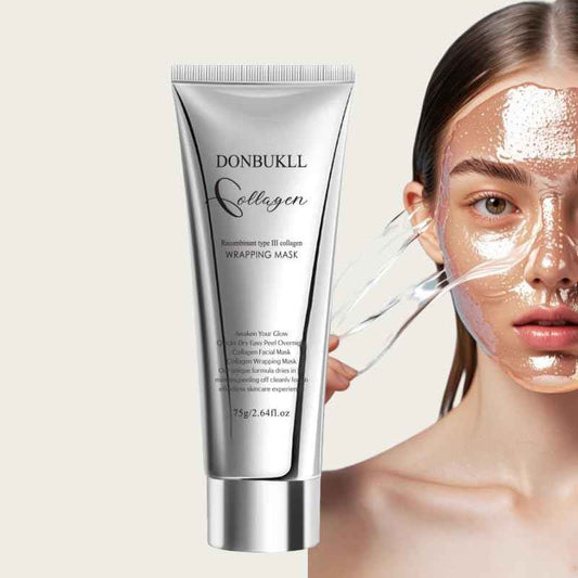 DONBUKLL Hydrolyzed Collagen Night Wrapping Mask - 2.64 fl.oz | Overnight Peel Off for Elasticity, Hydration & Tight Skin | Reduce Sagging & Dullness