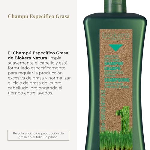 Salerm Cosmetics Biokera Natura Shampoo Specific Grease ? 1000 ml
