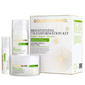 GOLDFADEN MD Brightening Transformation Kit | Advanced Skin Care Regime For Face | Includes Doctors Scrub Microdermabrasion Exfoliator, Pure Start Cleanser & Bright Eyes Eye Cream | 3 Pc Set