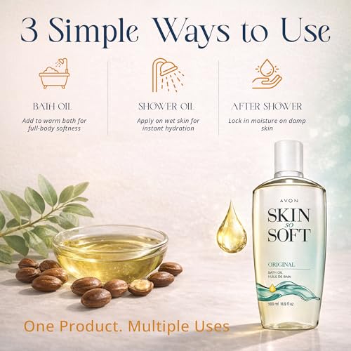 Avon Skin So Soft Original Bath Oil 16.9 oz