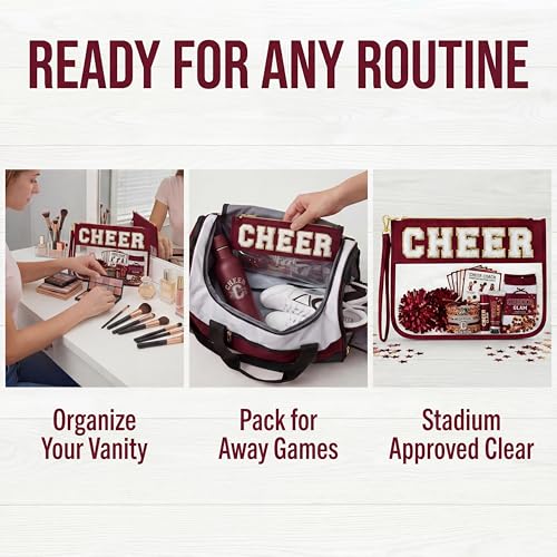 Cheer Makeup Bag with Chenille Letters | Cheerleader Gifts