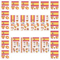 Spain Flag Temporary Tattoos 24-Pack | Football Party