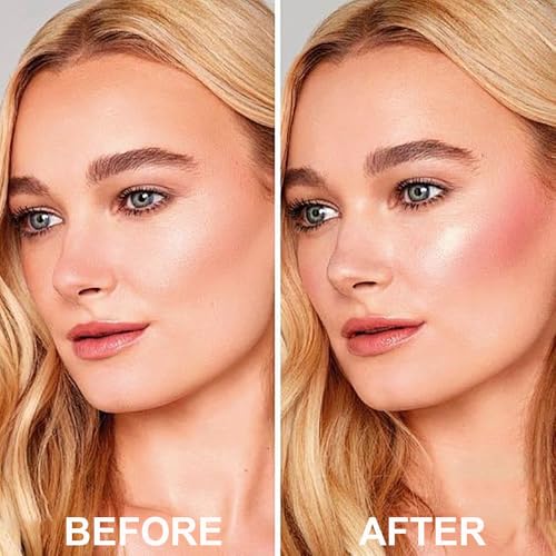 Blush Stick, Multi-use Blush Stick for Cheeks, Eyes, Lips, Silky Creamy Face Stick for Old Women & Mature Skin, Blendable and Buildable Color, Long Lasting Waterproof Non-greasy Formula (#21, Blush)