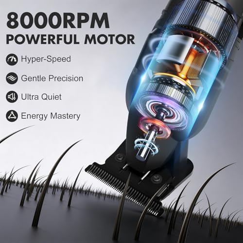 GenTant Professional Hair Trimmer Kit for Men - Cordless T-Blade Clippers