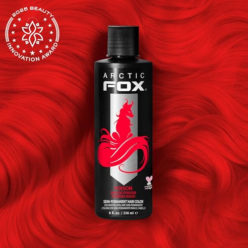 ARCTIC FOX Poison Semi-Permanent Hair Color - Vegan, Cruelty-Free, 8 Fl Oz