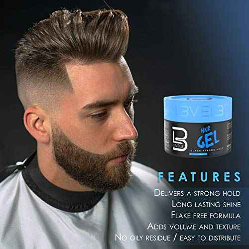 L3 - Hair Gel - Super Strong Hold - Flake Free - Long Lasting Shine - For Men and Women - Level 3 Gel - Add Volume and Texture