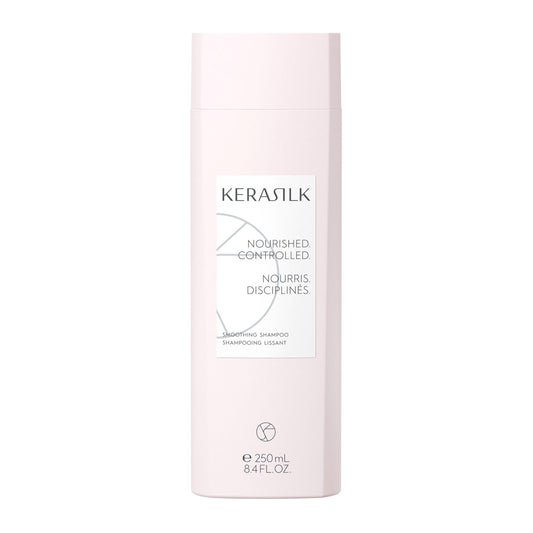 KERASILK Smoothing Shampoo |Intensively Nourishes | Tames Frizz & Smooths Strands | For Coarse, Frizzy, Unruly Hair | Improves Manageability for All Hair Types & Textures | 250ml