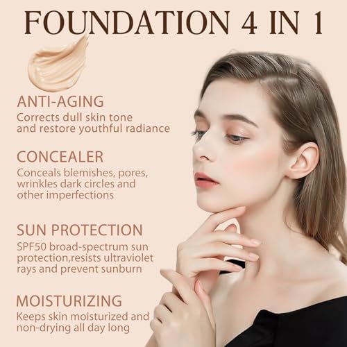 Color Changing Foundation SPF 50 - 4-in-1 Waterproof