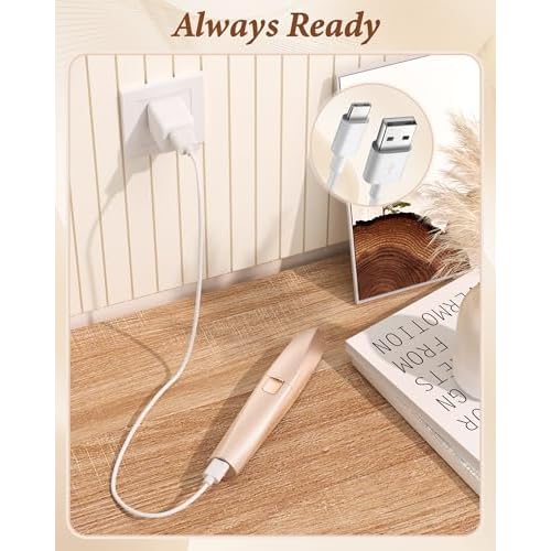 Eyebrow Trimmer Facial Hair Removal for Women: 2 in 1 Rechargeable Face Shaver and Eyebrow Razor - Painless Electric Hair Remover Device for Peach Fuzz Fine Hairs Upper Lip Chin