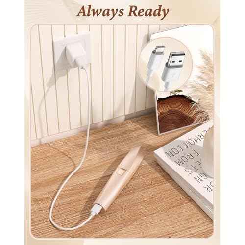 Eyebrow Trimmer Facial Hair Removal for Women: 2 in 1 Rechargeable Face Shaver and Eyebrow Razor - Painless Electric Hair Remover Device for Peach Fuzz Fine Hairs Upper Lip Chin