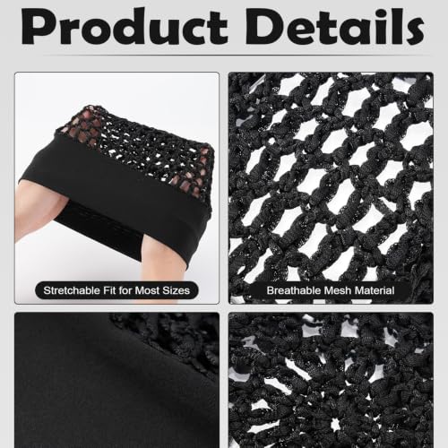 Sleep Hair Wrap Net 2-Pack Ultra-Wide Mesh Cap
