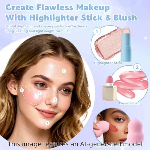 Color Nymph Teen Makeup Kit with Travel Bag - All In One