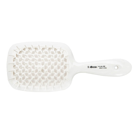 Ibiza Hair AirWave Shower Brush (White) | For Shower or Pool | Effortlessly Glides Through Any Hair | Adults or Kids | Anti Static | Light Weight & Heat Resistant
