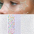 Rhinestone Face Gems 4-Pack - Self-Adhesive Festival Eye Jewels