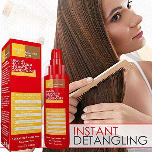 Arvazallia Leave-In Hair Conditioner Spray for Dry & Damaged Hair