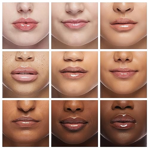 3-in-1 Plumping & Hydrating Lip Oil Gloss - Tinted, Long Lasting, Natural Lip Plumper (01+12+15)