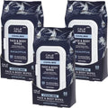 CALA Men's Cooling Face & Body Wipes: Eucalyptus (60 Sheets) - Refreshing, Hydrating Wipes for a Clean, Soothed Complexion, Ideal for Active Men (180 count, Pack of 3)