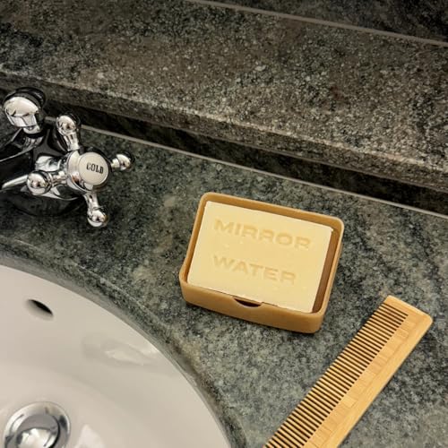 MIRROR WATER - Butter Brick Face + Body Cleanser | Gentle, Moisturizing + Sensitive Skin Safe | Vitamin A, Shea Butter + Coconut Oil | Vegan, Cruelty Free | Sulfate + Phthalate + Paraben Free (95 g)
