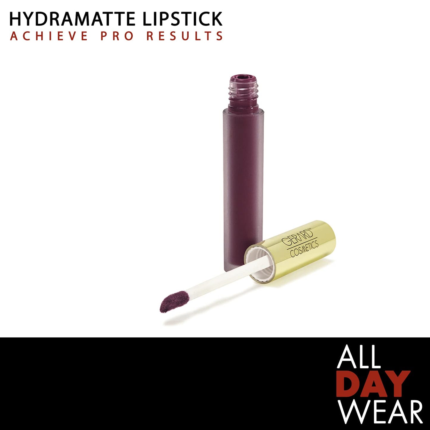 Gerard Cosmetics HydraMatte Liquid Lipstick Plum Crazy | Plum Lipstick with Matte Finish | Long Lasting and Non-Drying | Super Pigmented Fully Opaque Lip Color