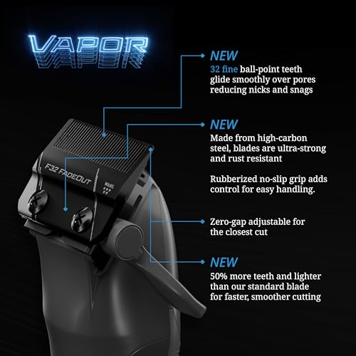 Wahl 5-Star Vapor Cordless Clipper with F32 Fadeout Blade