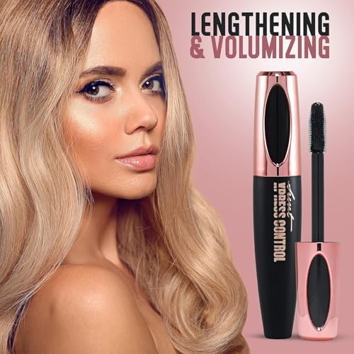 Silk Fiber Mascara 4D - Lengthening & Thickening, 2 Pack