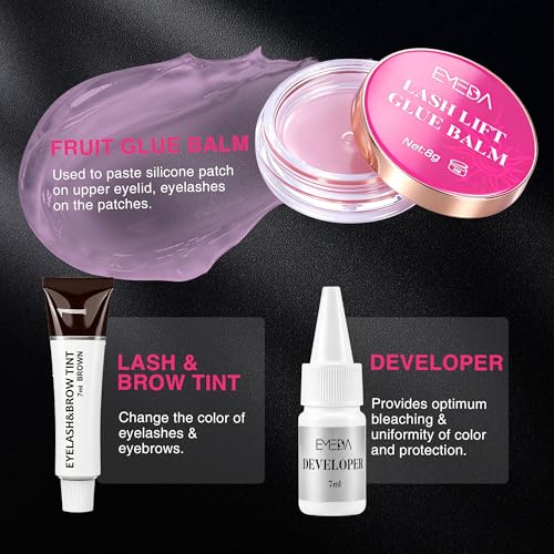 Lash Lift and Tint Kit – At-Home Eyelash Perm, 12 Applications