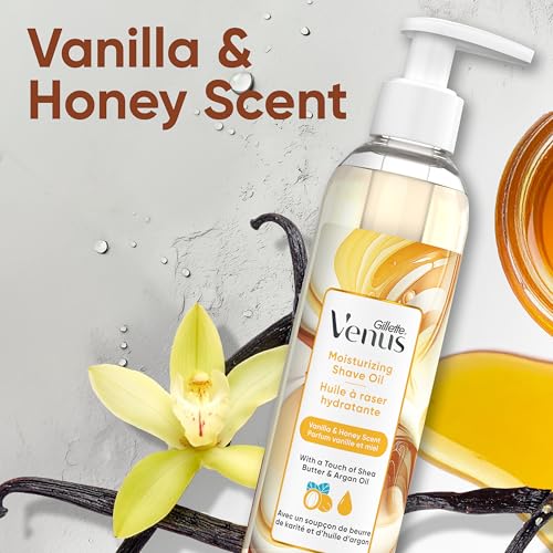 Gillette Venus Moisturizing Shave Oil 7.7 oz Vanilla Honey Scented - Pack of 1