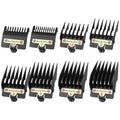 COSYONALL Clipper Replacement Guards for BabylissPRO Clippers Barberology FX870, FX880, FX825, and FX673 Clippers£¬Cutting Lengths 1/16¡±-3/4 ¡±,Black 8 Pack