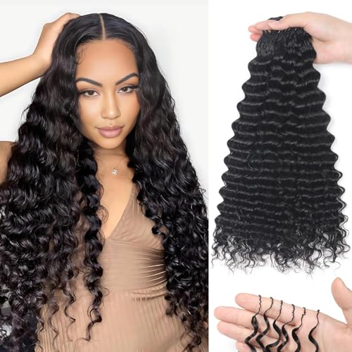 18 Inch Deep Wave Crochet Hair Extensions for Black Women - 125g