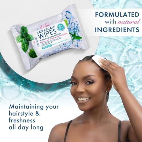 ESHA Hair & Scalp Wipes - Instant Cooling Refresh