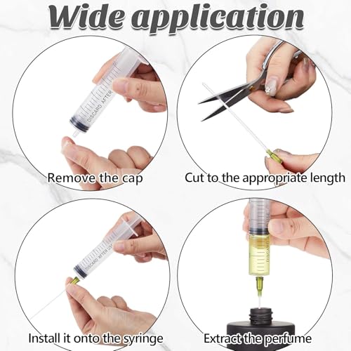 6 Pack 50 ml Glass Perfume Bottles and Refill Tools Set, Travel Perfume Atomizer Spray Bottles, Portable Empty Refillable Atomizer Decanters with Dispenser Transfer Kit (Black,Gold)