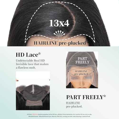 13x4 HD Lace Front Wig Honey Blonde 26 Inch Synthetic Straight Hair with Sunkissed Highlights Pre Plucked Glueless Wig for Black Women