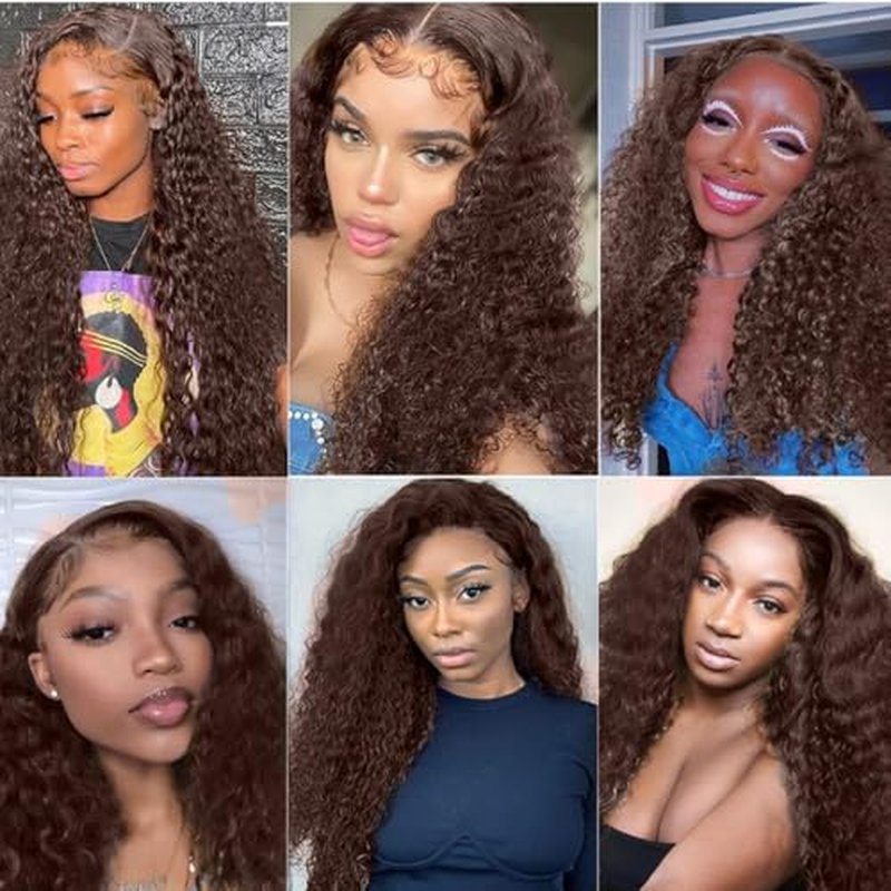 28-34 Inch #4 Chocolate Brown Human Hair Bundles