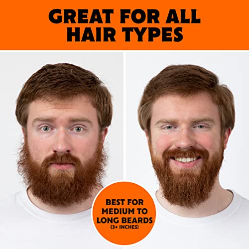 Tame The Wild Pro Beard Grooming Kit for Men - Heated Straightener with 12 Temp Settings, Heat Protector Spray, Soap, Balm, Comb & Travel Case - Gift Set