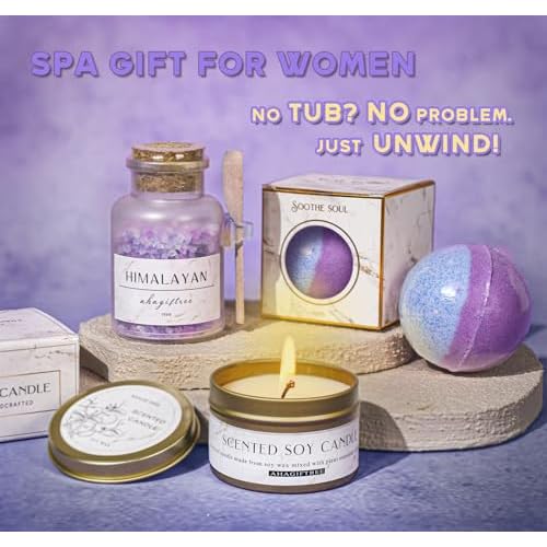 Birthday Gifts for Women,Gift Basket for Women with Moon Lamp,11PC Self Care Gifts,Get Well Soon After Surgery,Relaxing Spa Gifts,Surgery Recovery,Sympathy