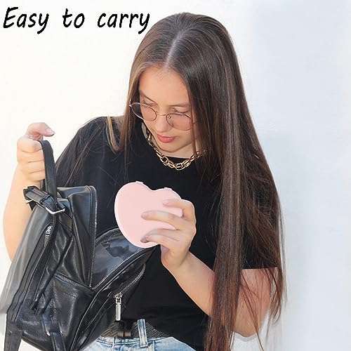 Heart-Shaped Travel Sewing Kit with Scissors & Needles - Pink Portable Repair Set