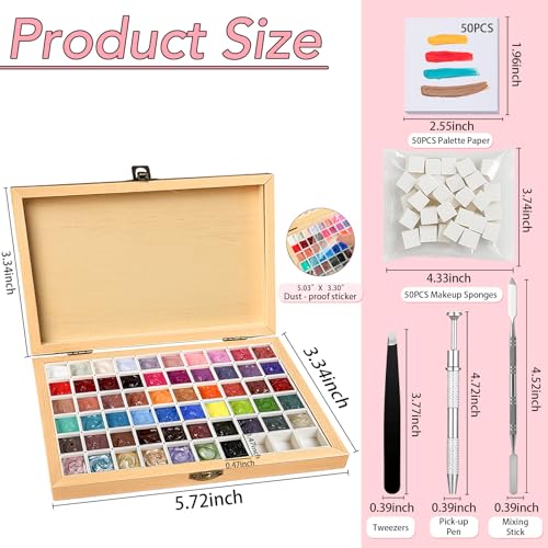 57 Colors Pat Gel Polish Palette Kit for Ombre & DIY Nail Art Designs
