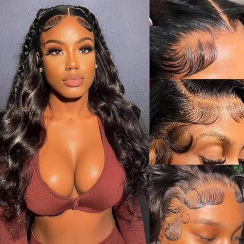 13x6 Lace Front Wig Human Hair Body Wave 200% Density