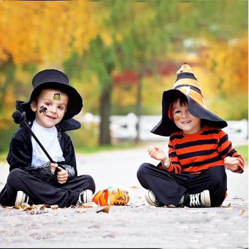 150 Halloween Temporary Tattoos for Kids, 2" Assorted