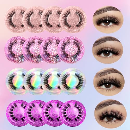 5D Faux Mink False Eyelashes 10 Pairs Fluffy Reusable