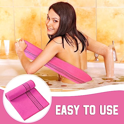 Tatuo 4-Pack Korean Exfoliating Washcloths 35x13 inch Back Scrubber