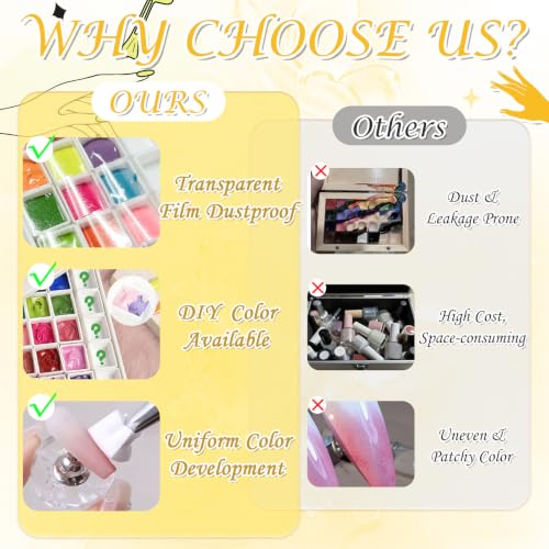 GJYUQHUA 18-Color Nail Art Gel Kit for DIY and Professional Manicures
