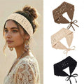 3-Piece Boho Knit Headbands for Women, Adjustable Hair Accessories Set
