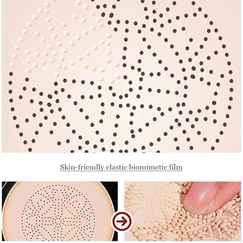 Mushroom Head Air Cushion BB Cream,Concealer Lasting Nude Makeup Moisturizing Pigment CC Liquid Foundation, Even Skin Tone Makeup Base Primer£¨Natural£©